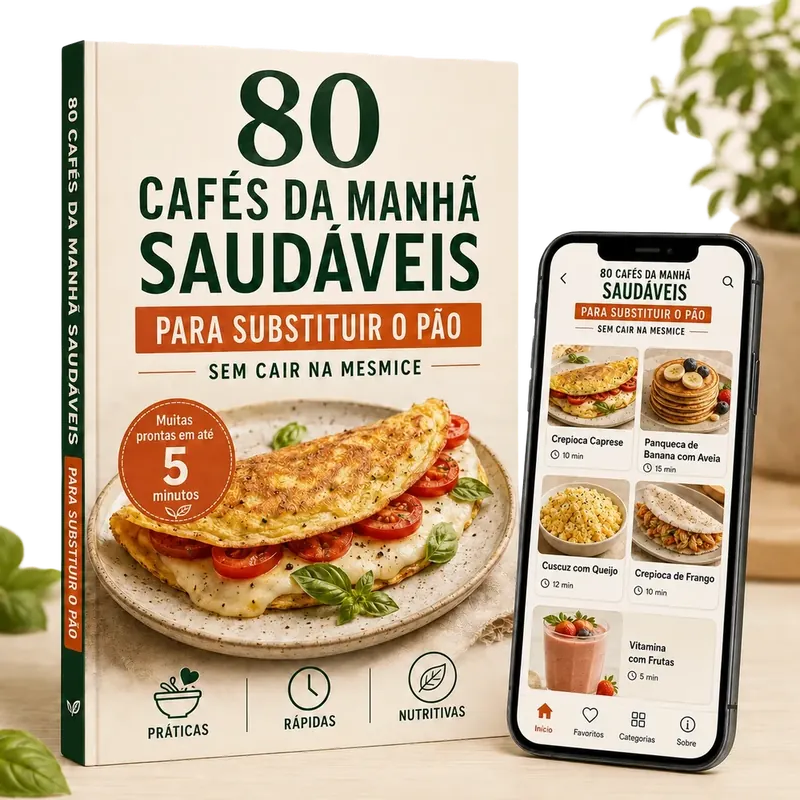 Livro 80 Cafés da Manhã Saudáveis